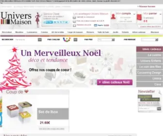 Univers-Maison.com(Create an Ecommerce Website and Sell Online) Screenshot