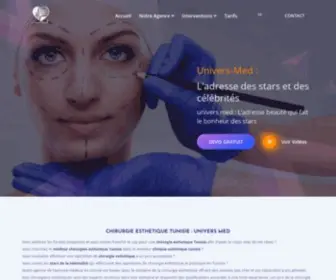 Univers-Med.com(Chirurgie esthetique Tunisie tout compris tarifs interventions Universmed) Screenshot