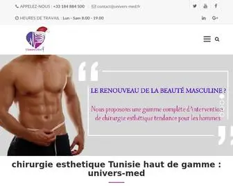 Univers-Med.fr(Chirurgie esthetique tunisie) Screenshot