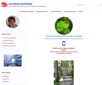 Univers-Rosalie.com(Les Univers de Rosalie) Screenshot