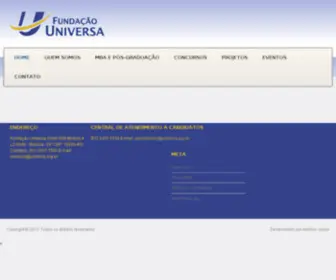 Universa.org.br(Fundação Universa) Screenshot
