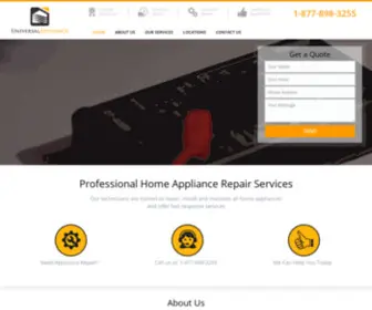 Universal-Appliance.com(Appliance Repair Service) Screenshot