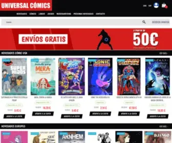 Universal-Comics.com(Universal Cómics) Screenshot