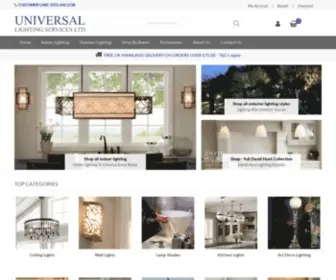 Universal-Lighting.co.uk(Light Fittings & Lamps for Indoor & Outdoor Lighting Specialist) Screenshot