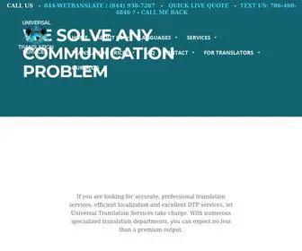 Universal-Translation-Services.com(Universal Translation Services) Screenshot