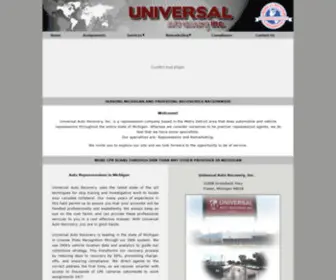 Universalautorecovery.com(Michigan Repos Universal Auto Recovery Nationwide Coverage) Screenshot
