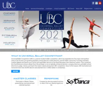 Universalballetcompetition.com(Universal Ballet Competition) Screenshot