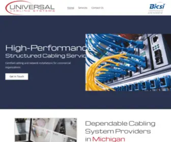 Universalcabling.com(Structured Cabling Services) Screenshot