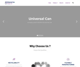 Universalcan.ca(Universal Can Company Ltd) Screenshot