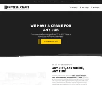 Universalcranes.com(Crane Hire) Screenshot