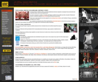 Universaldancecreations.com(Professional dancers London) Screenshot