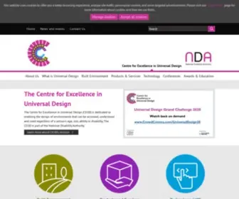 Universaldesign.ie(The Centre for Excellence in Universal. Design) Screenshot
