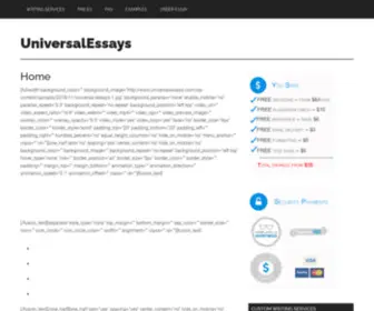 Universalessays.com(Essay Writing Tips) Screenshot