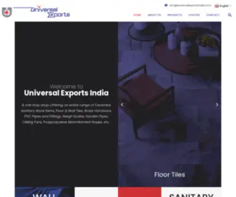 Universalexportsindia.com(Universal Exports) Screenshot