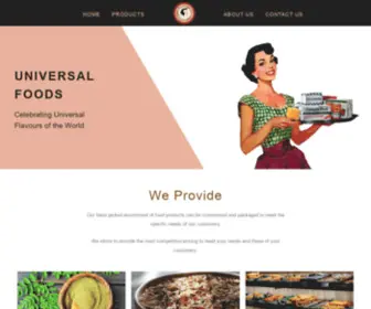 Universalfoods.org(UNIVERSAL FOOD) Screenshot