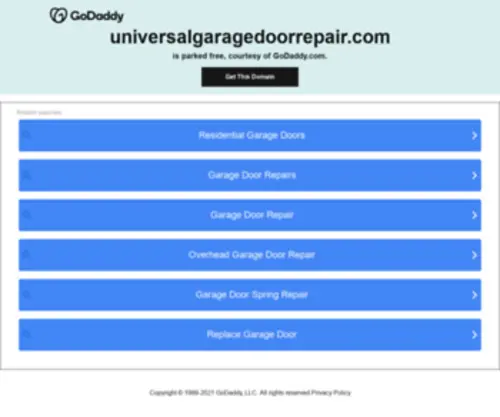 Universalgaragedoorrepair.com(Garage Door & Gates Company) Screenshot