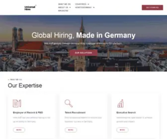 Universalhires.com(Universal Hires) Screenshot