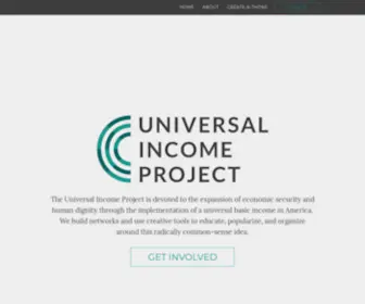 Universalincome.org(Universal Income Project) Screenshot