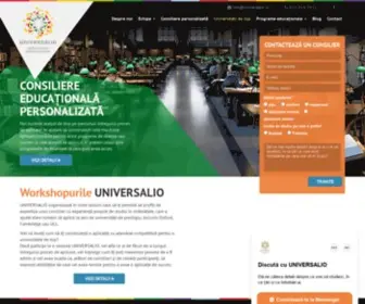 Universalio.ro(Consiliere pentru studii la universităţi de top Universalio Contact Form) Screenshot