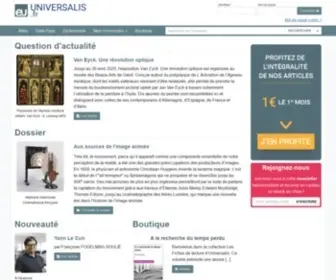 Universalis.fr(Encyclopædia) Screenshot