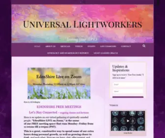 Universallightworkers.com(The original Lightworker Community & Conference) Screenshot