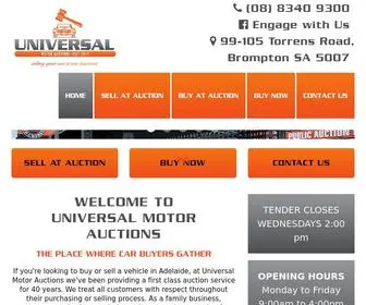 Universalmotorauctions.com.au(Universal Motor Auctions) Screenshot