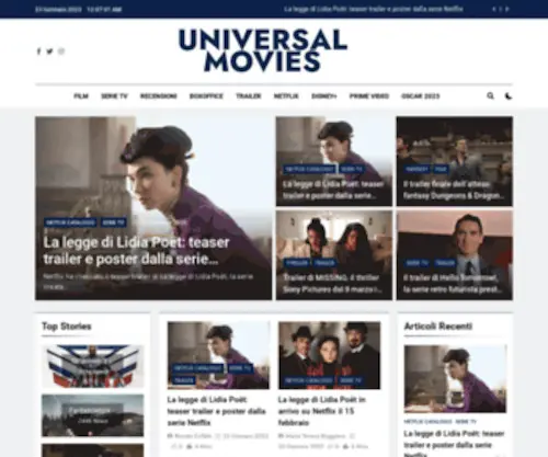 Universalmovies.it(Universal movies) Screenshot