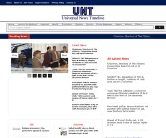 Universalnewstimeline.com(Universal News Timeline (UNT)) Screenshot