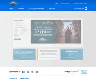 Universalorlandovacations.com(Orlando Vacation Packages Universal Orlando Vacations) Screenshot