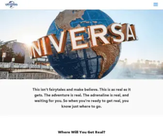 Universalparks.com(Universal Parks & Resorts) Screenshot