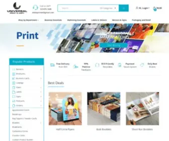 Universalprintandcopy.com(We’re the largest Los Angeles based online printing services company) Screenshot