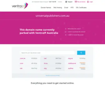 Universalpublishers.com.au(Universalpublishers) Screenshot