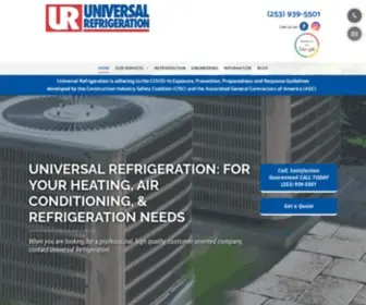 Universalrefrig.com(Universal Refrigeration) Screenshot