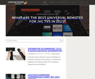 Universalremotereviews.com(Universal Remote Reviews) Screenshot