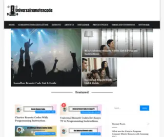 Universalremotescode.com(Universal remotes code) Screenshot