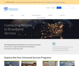 Universalservice.org(Universal Service Administrative Company) Screenshot