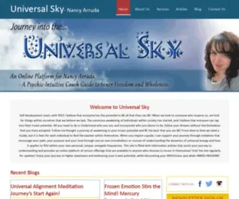 Universalsky.com(Universal Sky Spiritual Astrology Tarot & Metaphysical Study) Screenshot