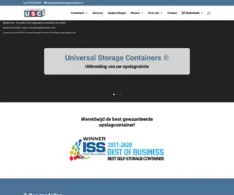 Universalstoragecontainers.nl(Universal Storage Containers) Screenshot