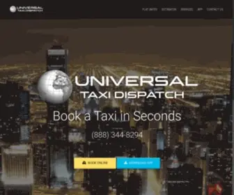 Universaltaxidispatch.com(Taxi Service in Chicagoland) Screenshot