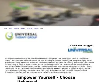 Universaltherapygroup.com(Universal Therapy Group) Screenshot