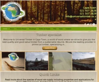 Universaltimber.co.za(Universal Timber) Screenshot