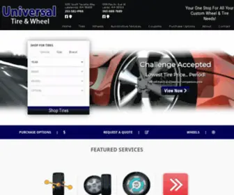 Universaltireandwheel.com(Universal Tire & Wheel) Screenshot