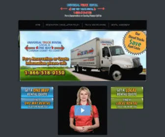 Universaltruckrental.ca(One Way Truck Rental) Screenshot