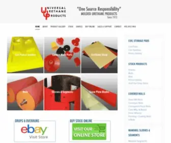 Universalurethane.com(Leading Manufacturer of Custom Urethane Products) Screenshot