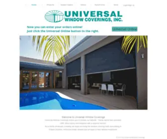 Universalwc.com(Universal Window Coverings) Screenshot