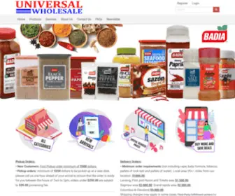 Universalwholesaleonline.com(U.W.I Universal Wholesalers INC) Screenshot