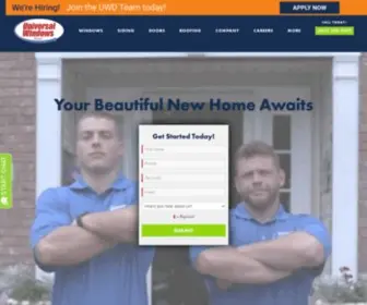 Universalwindowsdirect.com(Universal Windows Direct Custom Window & Exterior Remodeling) Screenshot