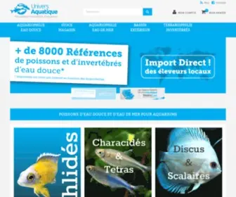 Universaquatique.fr(Des milliers de produits à petit prix) Screenshot