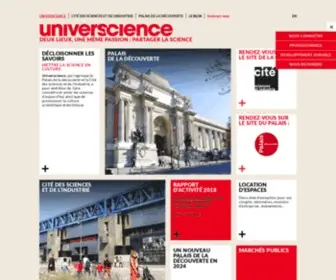 Universcience.fr(Universcience ) Screenshot