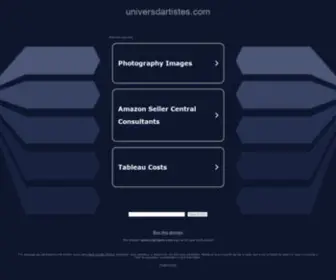 Universdartistes.com(The Leading Univers D Artistes Site on the Net) Screenshot